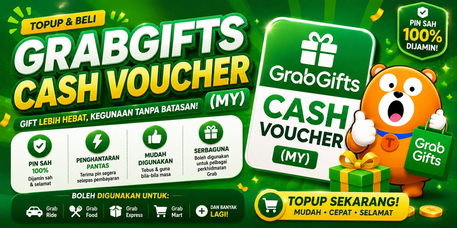 GRABGIFTS CASH VOUCHER (MY)