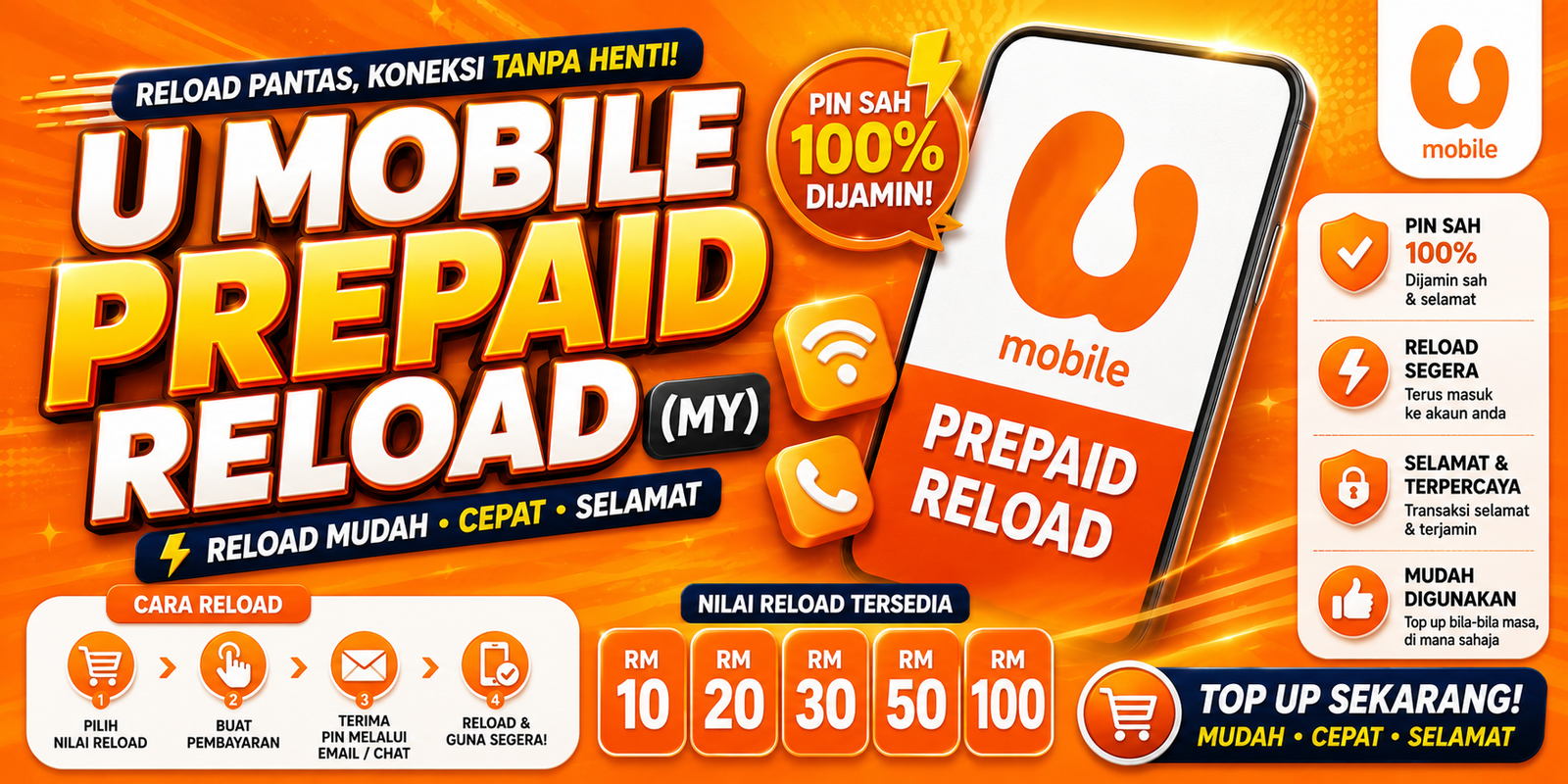 U MOBILE PREPAID RELOAD (MY)