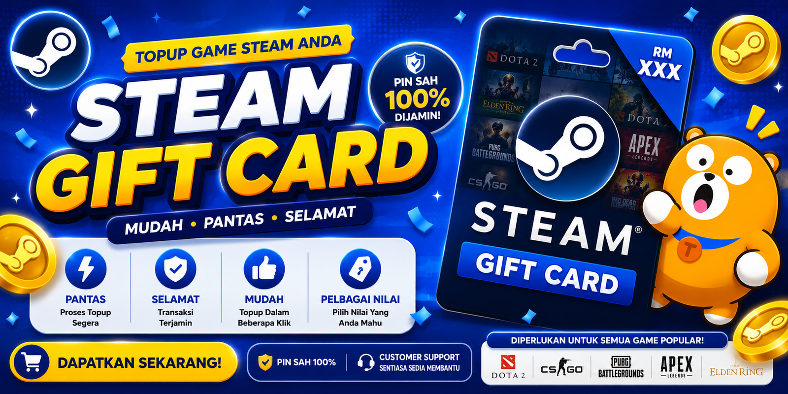 Buy Steam Gift Card