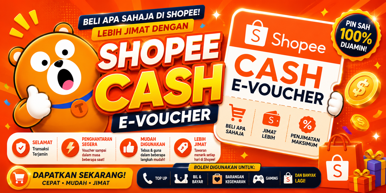 SHOPEE CASH E-VOUCHER (MY)